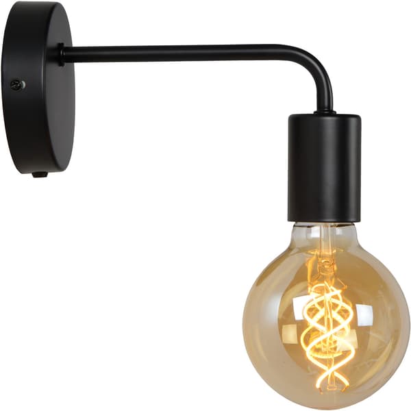 Lucide Scott Vegglampe E27 Sort