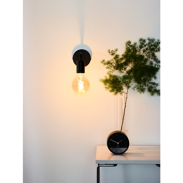 Lucide Scott Vegglampe E27 Sort