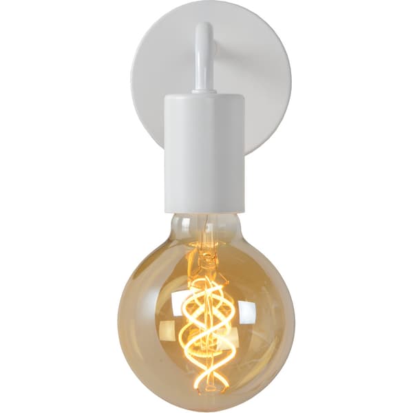 Lucide Scott Vegglampe E27 Hvit