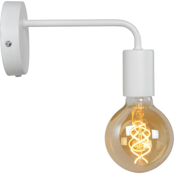 Lucide Scott Vegglampe E27 Hvit