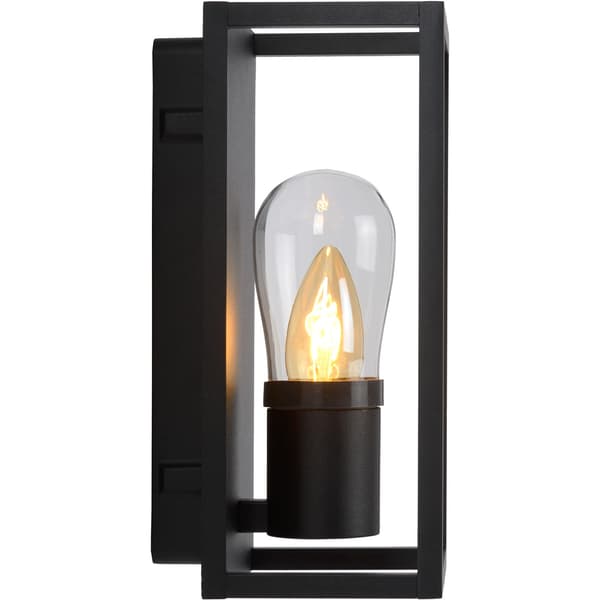 Lucide Carlyn Vegglampe Baderom E14 Sort