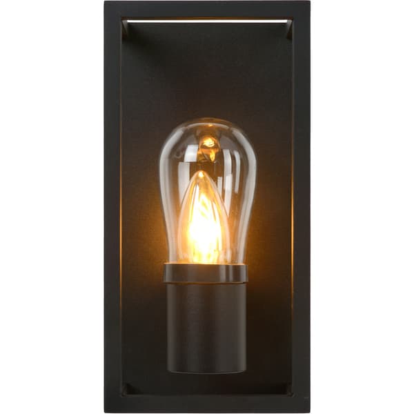Lucide Carlyn Vegglampe Baderom E14 Sort