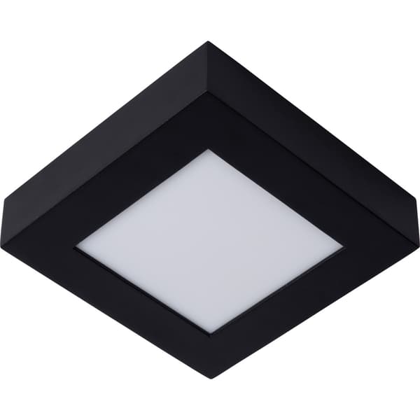 Lucide Brice Taklampe Firkantet 11W IP44 Sort