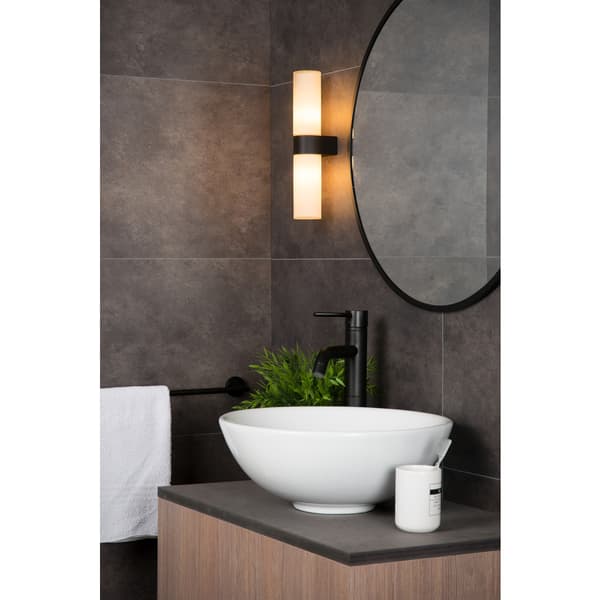 Lucide Jesse Vegglampe Baderom 2xG9 33W Sort