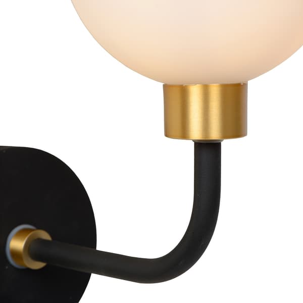 Lucide Berend Vegglampe Baderom Lav G9 33W Sort