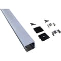Miniatyrbilde 1 av 3: Namron Aluminiumsprofil utenpåliggende matt sort 2m 2114