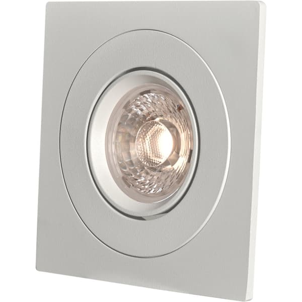Namron Alfa downlightramme firkant enkel matt hvit