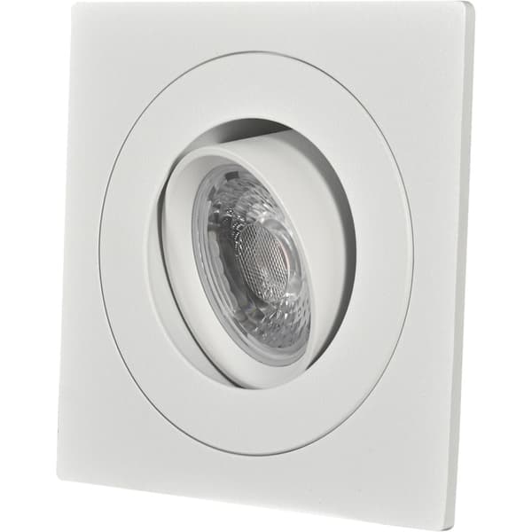 Namron Alfa downlightramme firkant enkel matt hvit