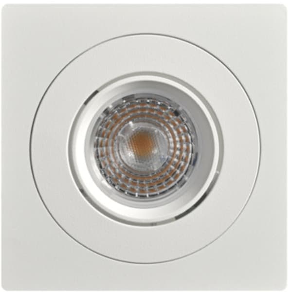 Namron Alfa downlightramme firkant enkel matt hvit