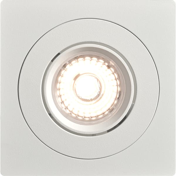 Namron Alfa downlightramme firkant enkel matt hvit