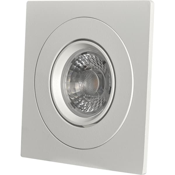 Namron Alfa downlightramme firkant enkel matt hvit