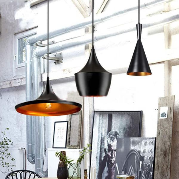 Detaljer om moderne industrielle lysekroner hængende loftslampe