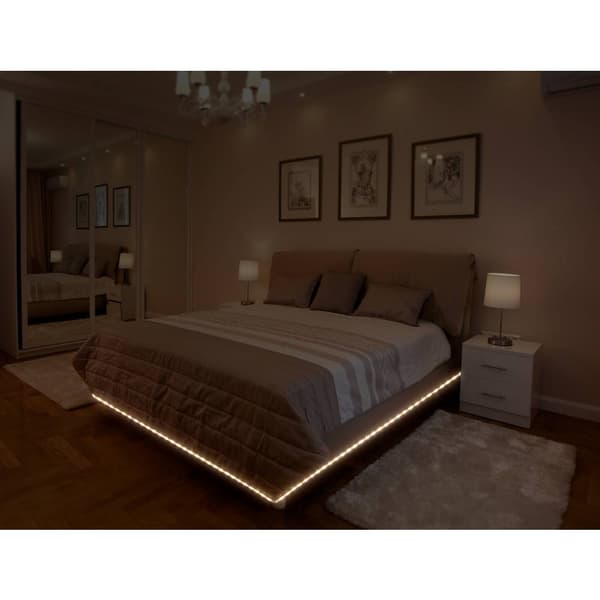 RGBW Tuya-App Stripes SY-4755426 LED-ljuslist med kontakt 230 V 2 m RGBW, Varmvit, Kallvit 1 st
