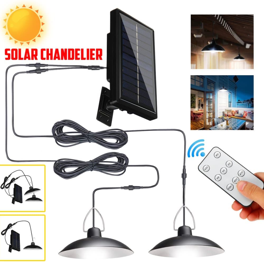 2/1x Solar 30LED/40LED Ljuskrona Lampa Krokning Camping Trädgård Nattbelysning med/utan fjärrkontroll Utomhus/Inomhus Vattentät Vitt/Varmt ljus