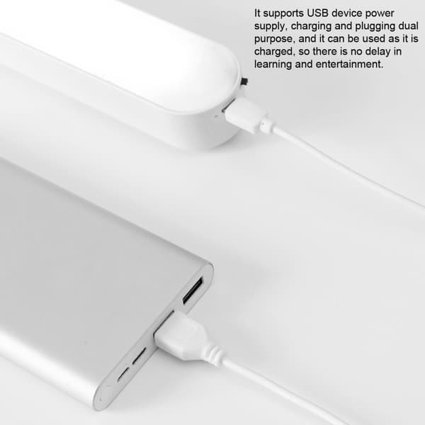 Led skrivbordslampa 3 färg Steglös dimbar Touch Bordslampa Läsning vid sängkant Student Ögonskydd Skåp Trappor Gang Tak Nattlampa USB Laddbar