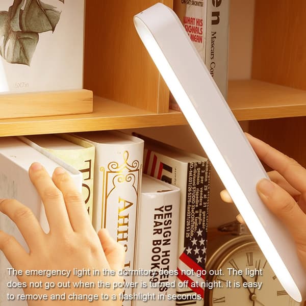 Led skrivbordslampa 3 färg Steglös dimbar Touch Bordslampa Läsning vid sängkant Student Ögonskydd Skåp Trappor Gang Tak Nattlampa USB Laddbar