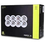 Namron Alfa Eco Downlight 8W matt hvit 8-pack