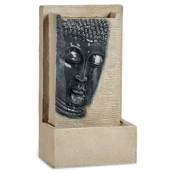 Fontana Buddha Brun Grå Harpiks (16 x 48 x 26,5 cm)
