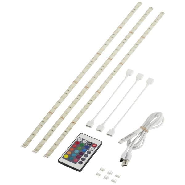 Sygonix SY-5225288 LED-list komplett-set med kontakt 5 V 150 cm RGB 1 st