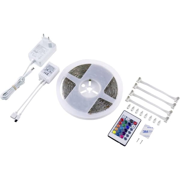 Sygonix SY-5224778 LED-list bas-set med kontakt 230 V 5 m RGB 1 st