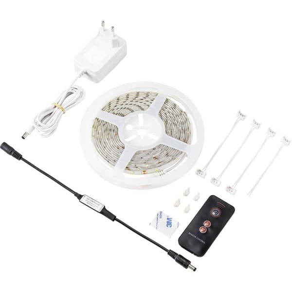 Sygonix Flex-Stripe SY-5224782 LED-list bas-set med kontakt 230 V 3 m Varmvit 1 st
