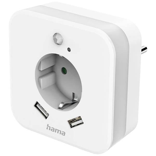 Hama 00223498 LED-nattlampa med rörelsedetektor LED Dagsljusvitt Vit