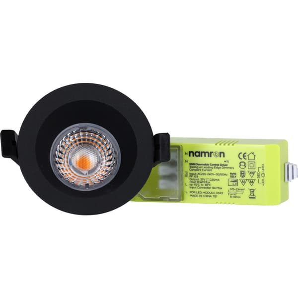 Namron Alfa Soft Downlight 10W matt sort