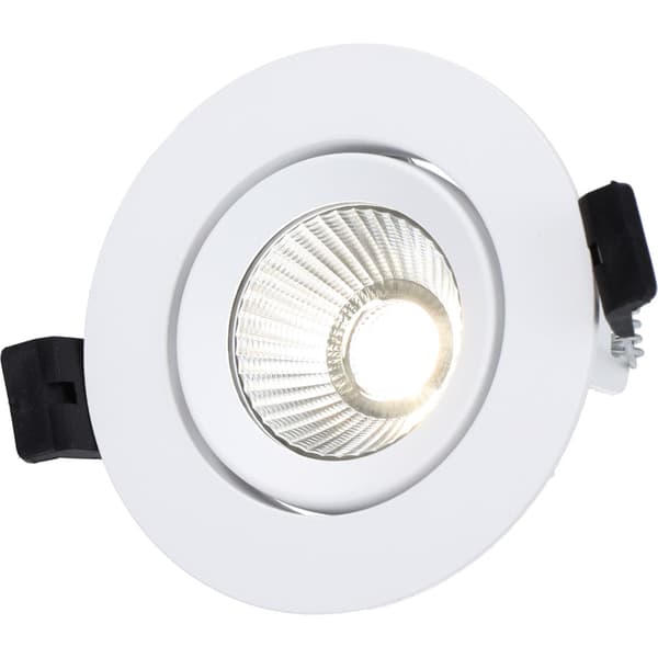 Namron Alfa reflektor 360-tilt Downlight 8W matt hvit 4000K