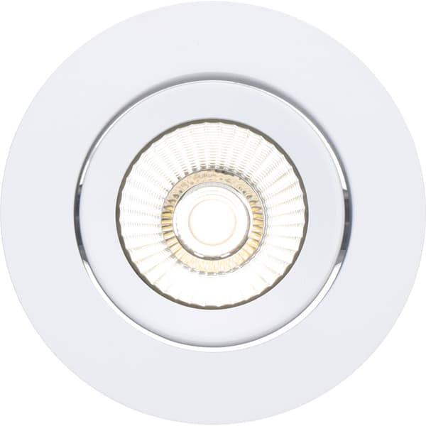 Namron Alfa reflektor 360-tilt Downlight 8W matt hvit 4000K