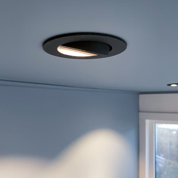 Namron Alfa reflektor Downlight WarmDim 10W matt sort