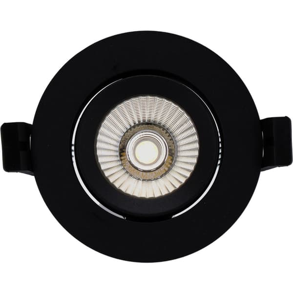 Namron Alfa reflektor 360-tilt Downlight 8W matt sort 4000K