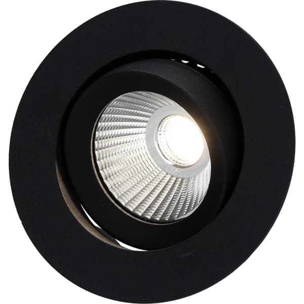 Namron Alfa reflektor 360-tilt Downlight 8W matt sort 4000K
