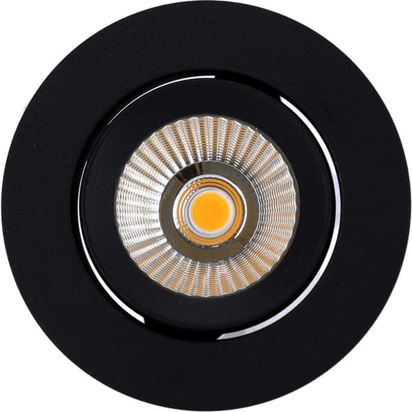 Namron Alfa reflektor 360-tilt Downlight 8W matt sort 4000K