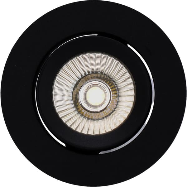 Namron Alfa reflektor 360-tilt Downlight 8W matt sort 4000K