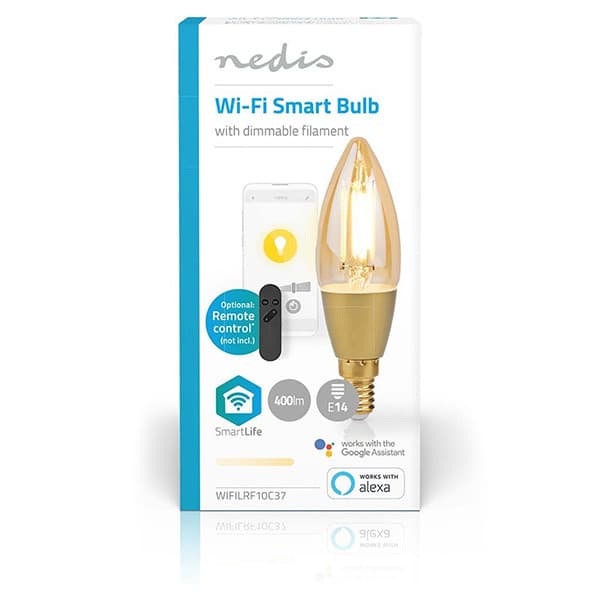 Nedis SmartLife Wi-Fi LED-lamper, E14, varmt hvidt, 470 lm