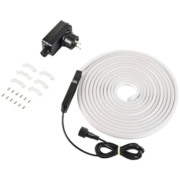 Sygonix SY-4980312 LED-list med kontakt 230 V 5 m RGB, Varmvit 1 st