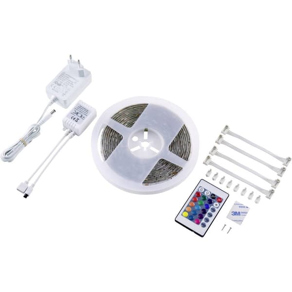 Sygonix SY-5224780 LED-list bas-set med kontakt 230 V 3 m RGB 1 st