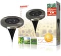 Pikkukuva 1 / 4: Ranex Ra-5000389 pyöreä LED-aurinkopiste, harjattu ruostumaton teräslasi