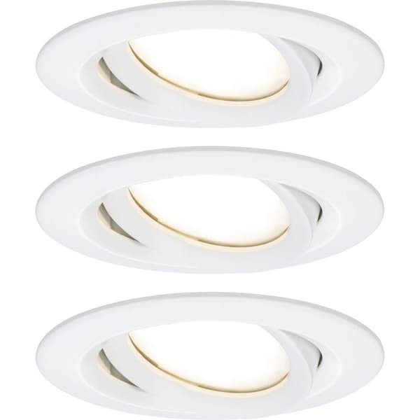 Paulmann Badrumsbelysning downlight Set 3 st 18 W Matt vit