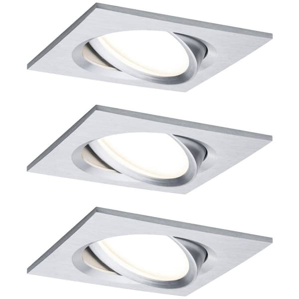 Paulmann 93680 LED-inbyggnadsbelysning Set 3 st 18 W Aluminium (vriden) Rostfritt stål