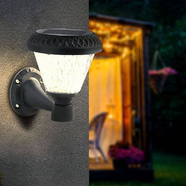 V-TAC 93575 VT-969 Solcells-väggbelysning LED 0.80 W Svart