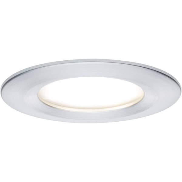 Paulmann LED-badrumsbelysning inbyggnad Set 3 st 18 W Aluminium (borstad)