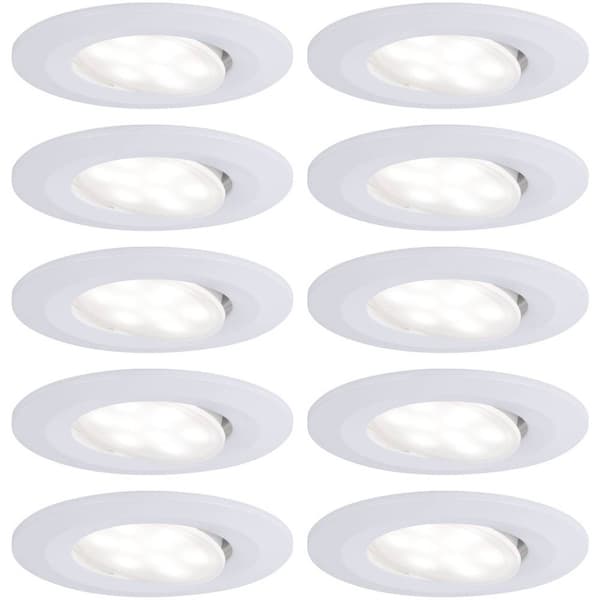 Paulmann LED-badrumsbelysning inbyggnad Set 10 st 65 W Matt vit