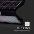 Miniatyrbild 4 av 4: V-TAC 8279 VT-767-7-B Solcells-väggbelysning med rörelsedetektor LED 7.00 W Svart