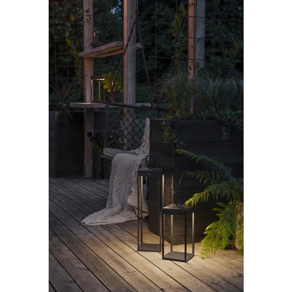 Konstsmide Ravello Oppladbar Lykt 30cm Sort