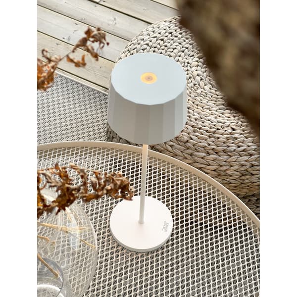 Konstsmide Positano Oppladbar Bordlampe Hvit