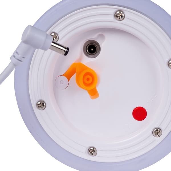 Lucide Little Joe Oppladbar Bordlampe 10cm IP44 Hvit/Brun