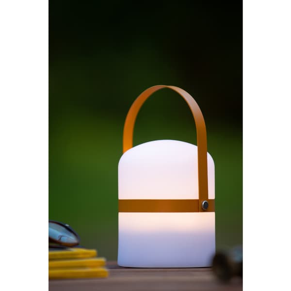 Lucide Little Joe Oppladbar Bordlampe 10cm IP44 Hvit/Brun