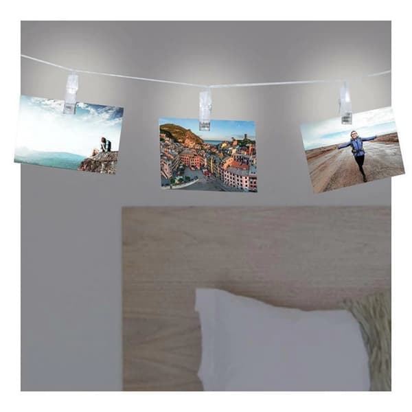 EVE - Hängande fotoklämma med Fairy Light-pinnar