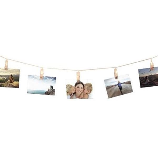 EVE - Hängande fotoklämma med Fairy Light-pinnar
